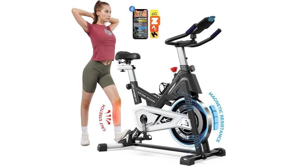 bluetooth enabled magnetic exercise bike