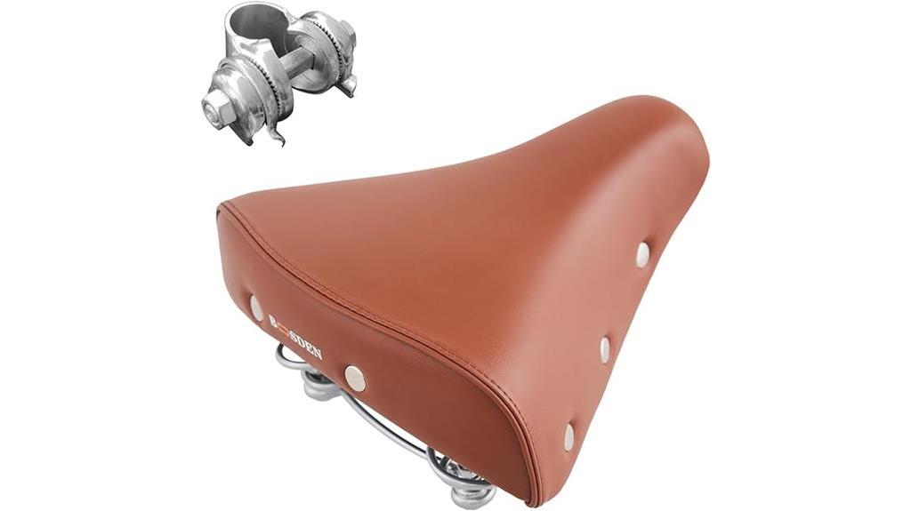 comfortable padded bicycle seat