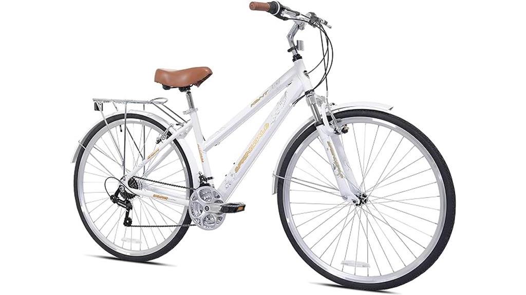 hybrid bicycle with spring suspension