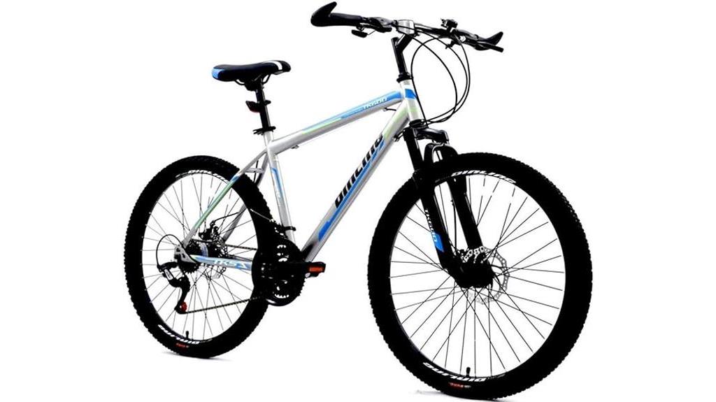 hybrid mountain bike 26 inch grey blue