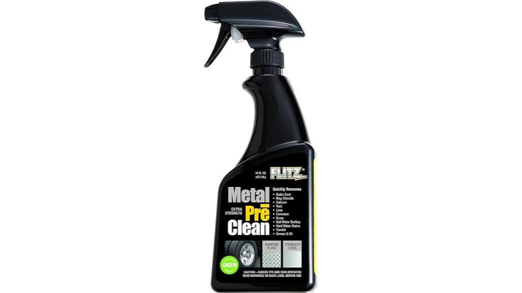 powerful metal cleaner solution