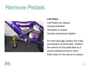 are bicycle pedals reverse thread