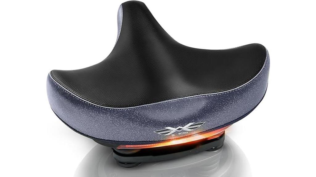 wide and comfortable bike seat