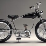 hybrid bicycle resembling motorcycle
