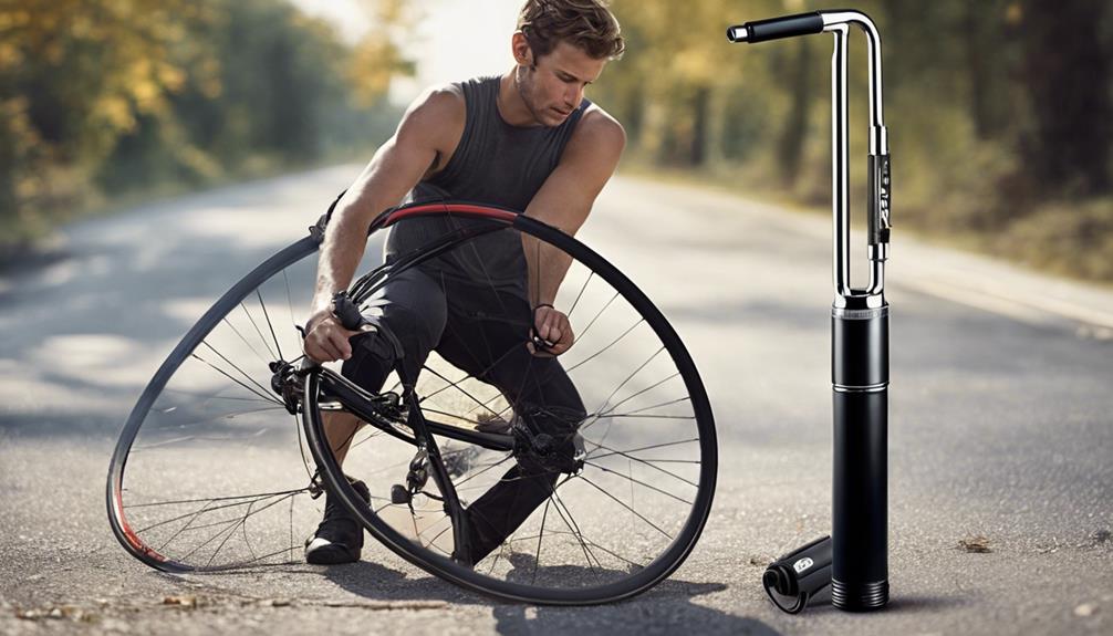 portable bicycle pump guide