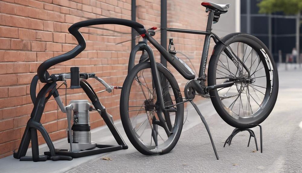 securing bicycle on car