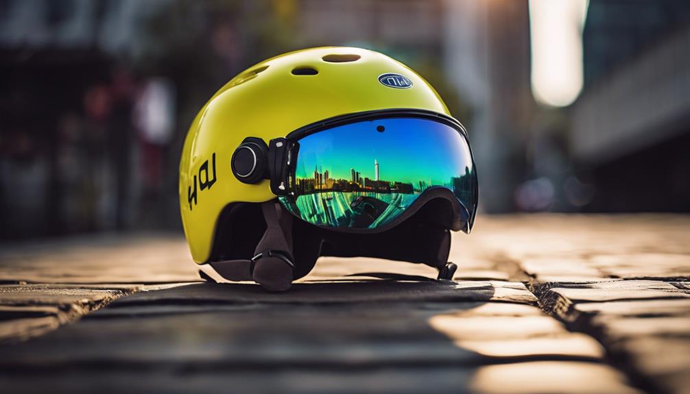 bicycle helmets with goggles
