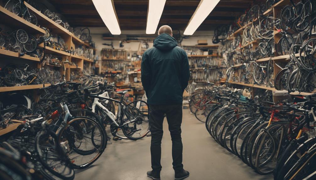 choosing bicycle accessories shop