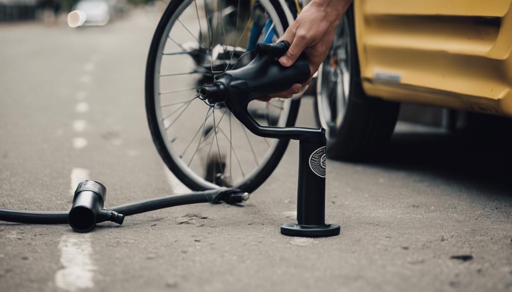 portable bicycle tire inflators