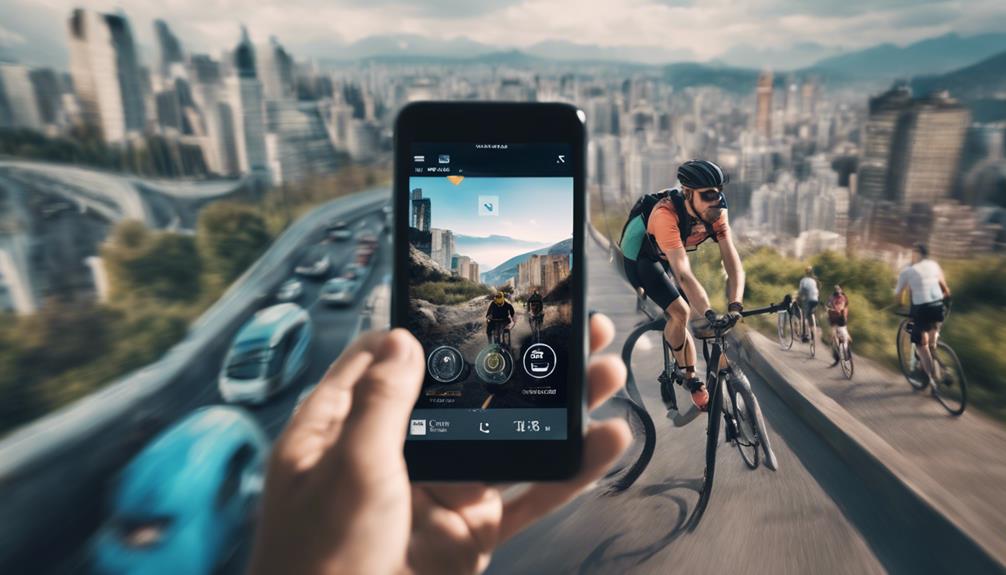 selecting a bicycle app