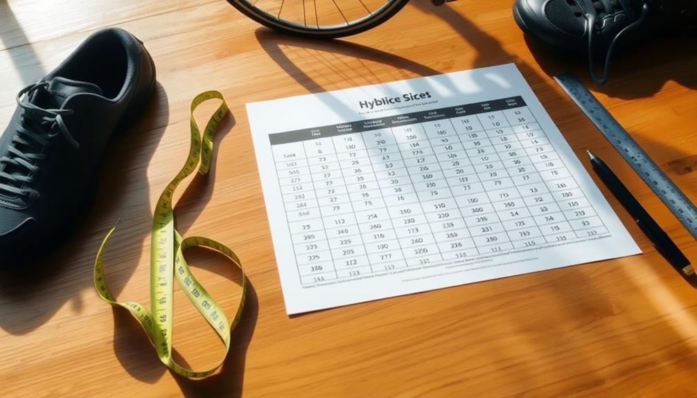 hybrid bike sizing guide