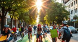 advocate for improved cycling infrastructure