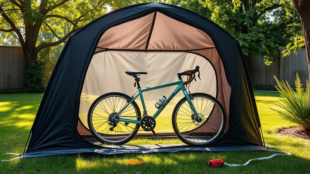 bike storage tent considerations