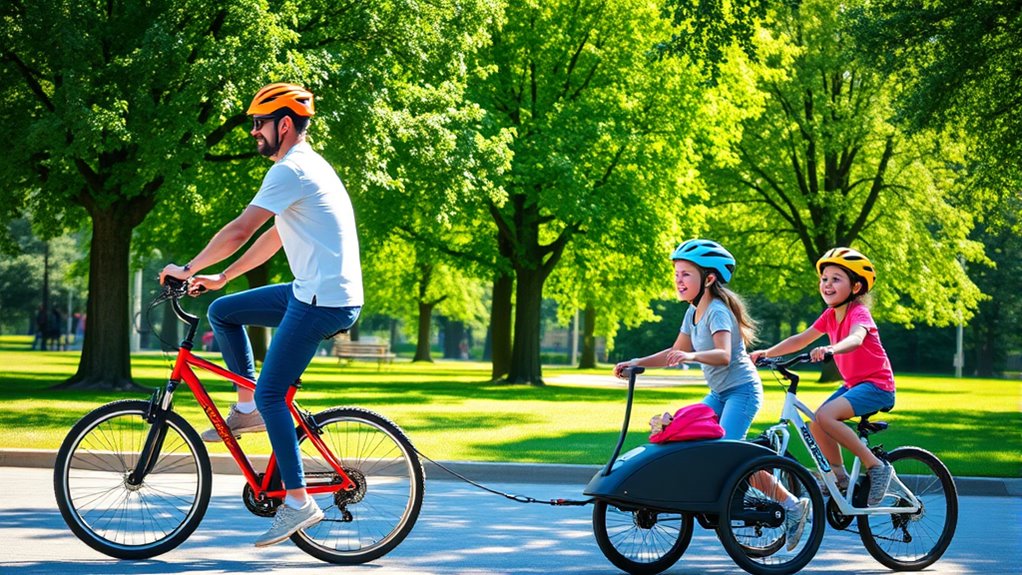 bike towing accessories available