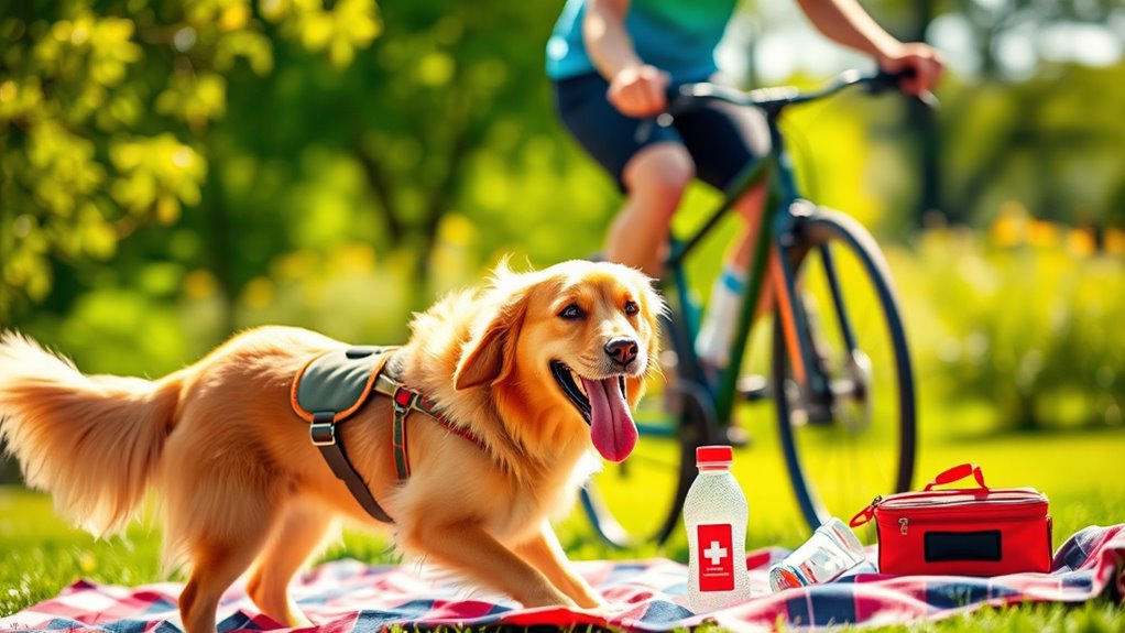 biking safety for dogs