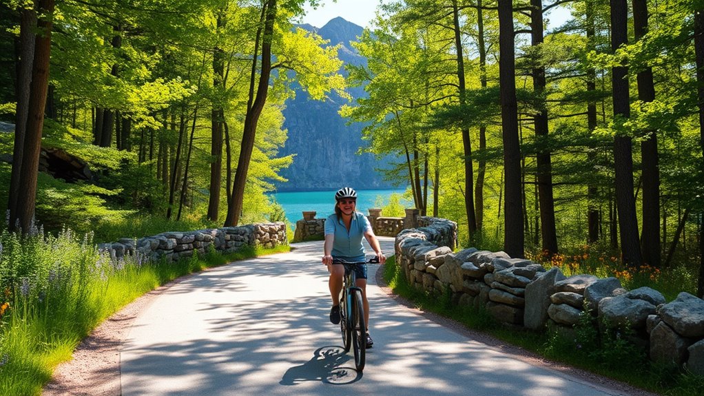 biking scenic carriage roads