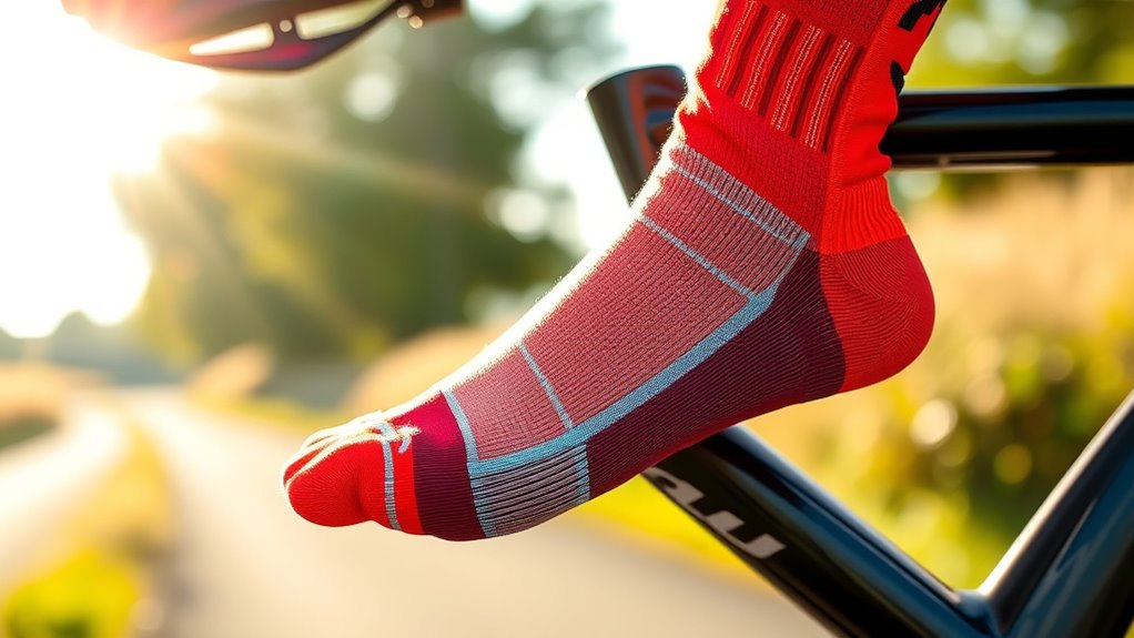 breathable cycling sock selection