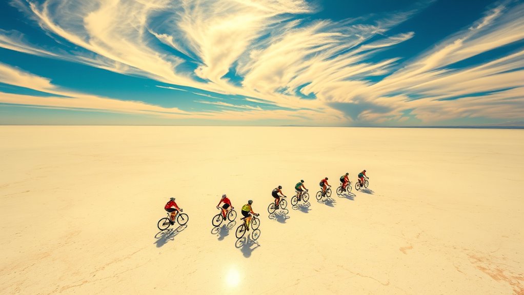 breathtaking salt flat beauty