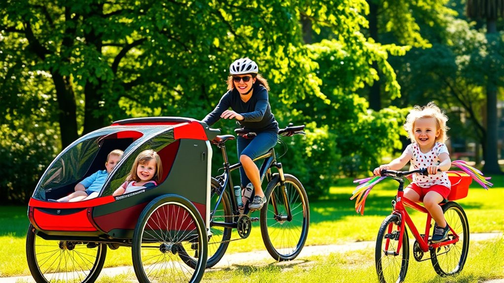 child bicycle attachment options