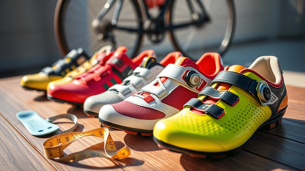 choosing road bike shoes