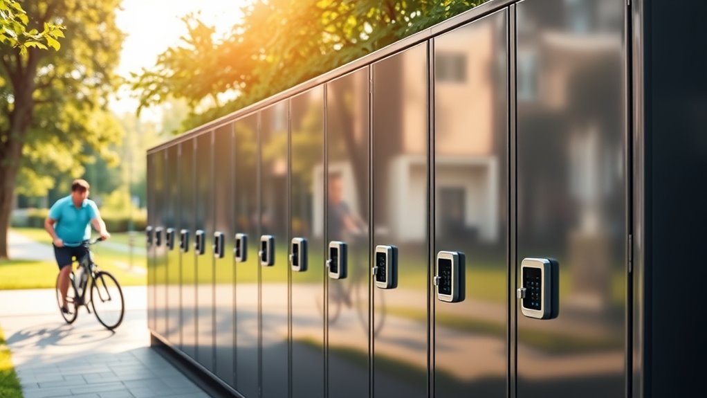 choosing secure bike lockers