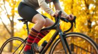 cozy and stylish cycling leg warmers