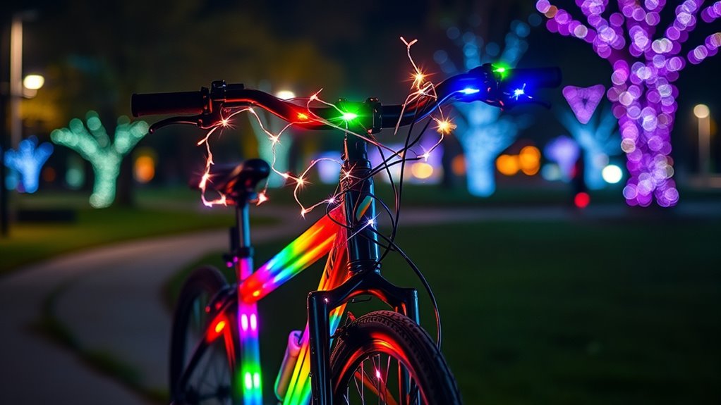 creative bike light decor
