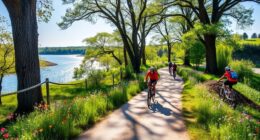 cycling along root river