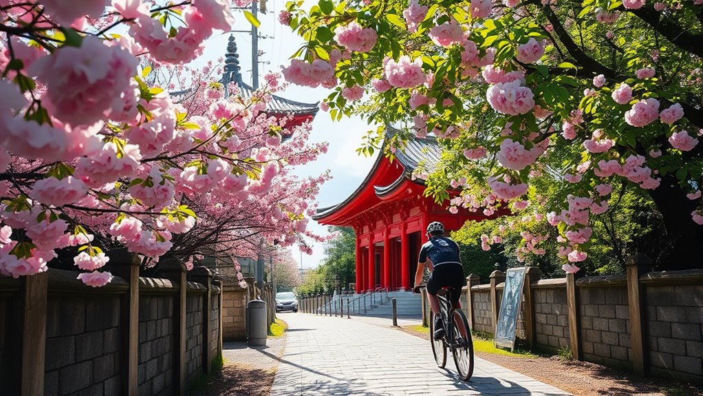 cycling route temple highlights