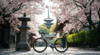 cycling through kyoto temples