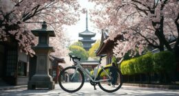 cycling through kyoto temples