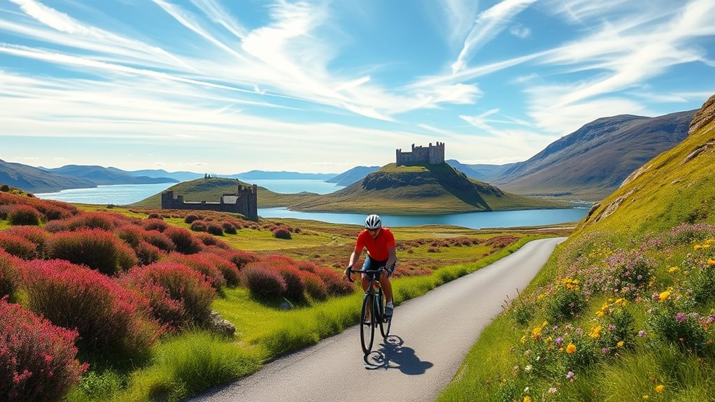 cycling through scottish landscapes