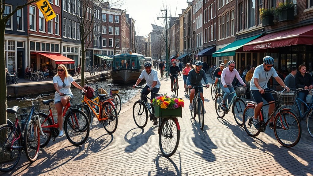 explore amsterdam by bike