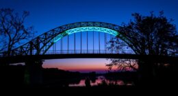 glow in the dark bridge experience