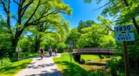 historic scenic biking trail
