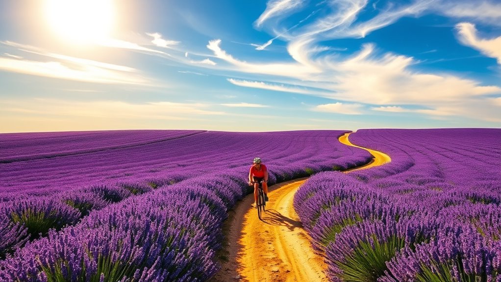 lavender fields cycling adventure