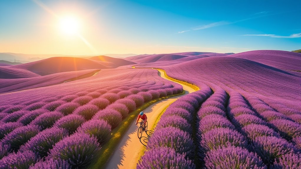 lavender fields peak season