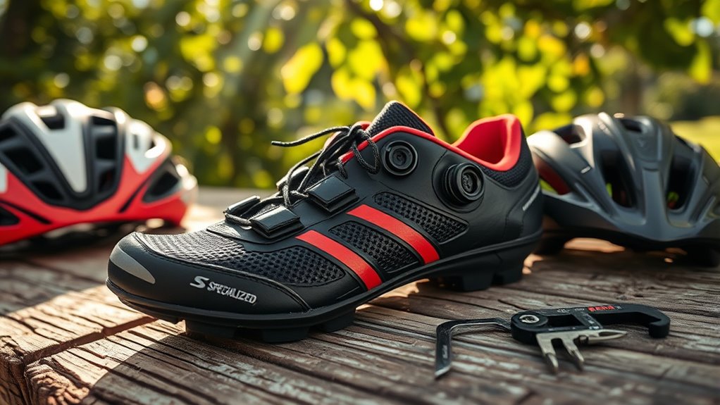 performance enhancing footwear for cycling