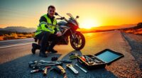 roadside emergency motorcycle tips
