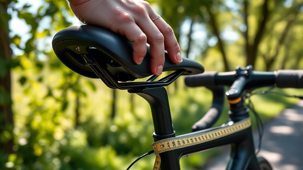 saddle alignment for riding