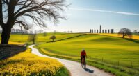 scenic historical cycling tour