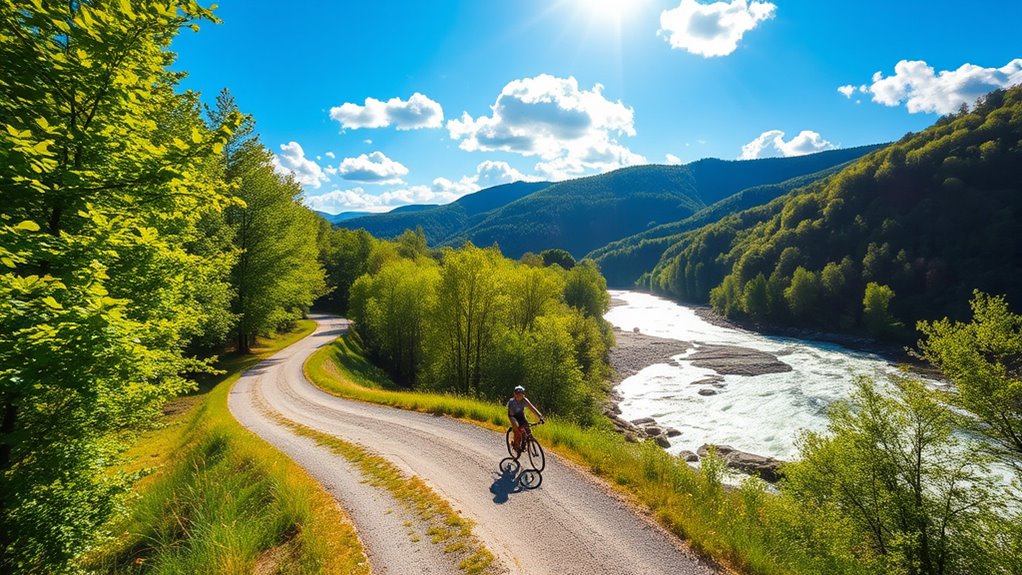 scenic outdoor recreational pathway