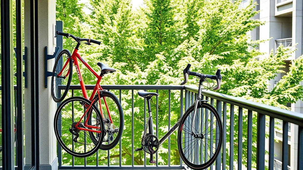 selecting apartment bike racks