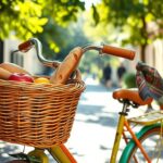 stylish and functional bike baskets