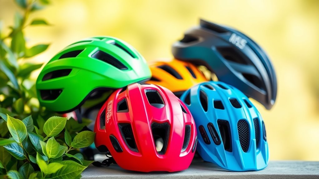 stylish and safe bike helmets