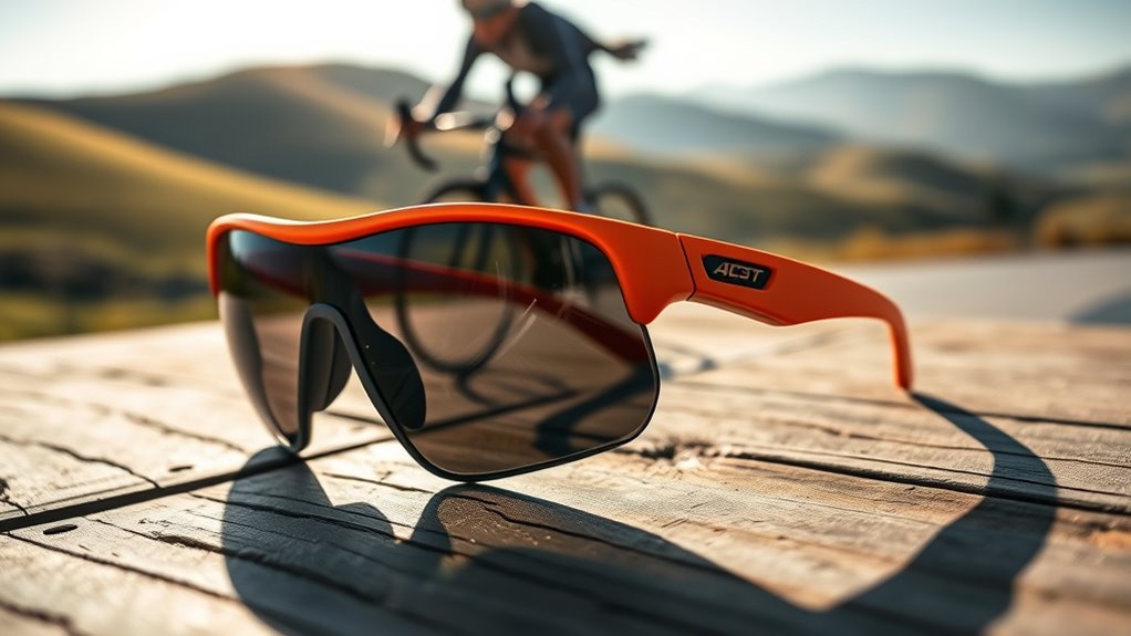 wind resistant cycling sunglasses features