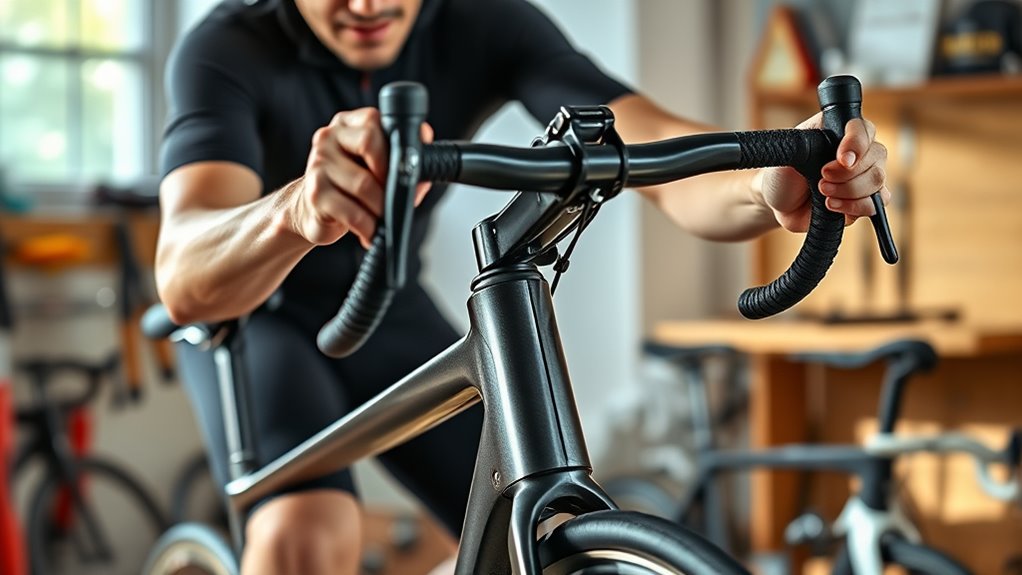 adjust handlebar for comfort