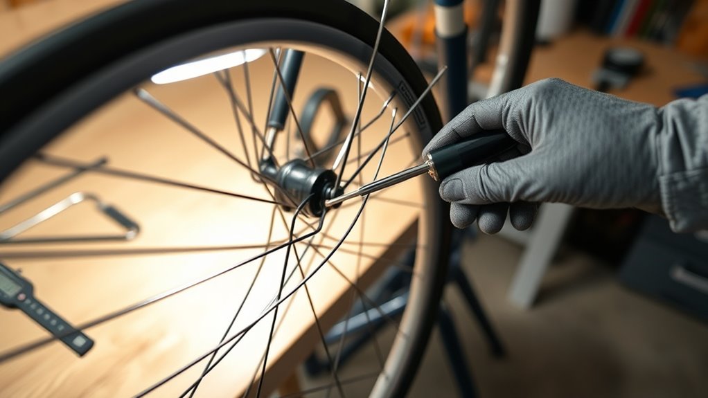 adjust rim for evenness