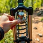 adjusting mountain bike suspension