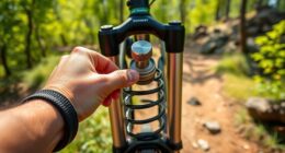 adjusting mountain bike suspension